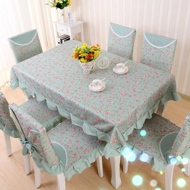 Past Cotton Linen Sanding Table Cloth Blue Fl Printed Past Cotton Linen Sanding Table Cloth Blue Fl Printed Rectangular Cover Dinning Tablecloths For Wedding Home Decor