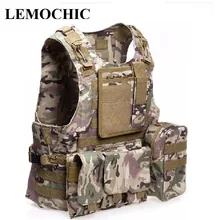 LEMOCHIC тактический жилет Открытый камуфляж амфибия антитеррористический военный защитный тренировочный БОЕВОЙ ОХОТНИЧИЙ страйкбол molle