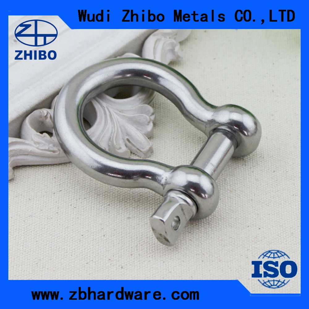 10pcs/pack Marine Grade Polished M5 Stainless Steel Bow Shackle Buckles For outdoor camping shackles | Обустройство дома