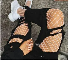 Medias de red de cintura alta para mujer, medias sexys de punto, de red pantimedias, lencería de malla TT016, 1 Uds.