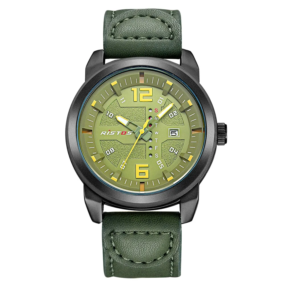 

WHLSS007 Green  Fashion collocation wrist watch Free Shipping