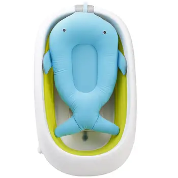 

Cartoon Whale Shape Baby's Bath Mat Bath Net Newborn Non-slip Bathtub Baby Lying Bathing Mat Bathing Holder