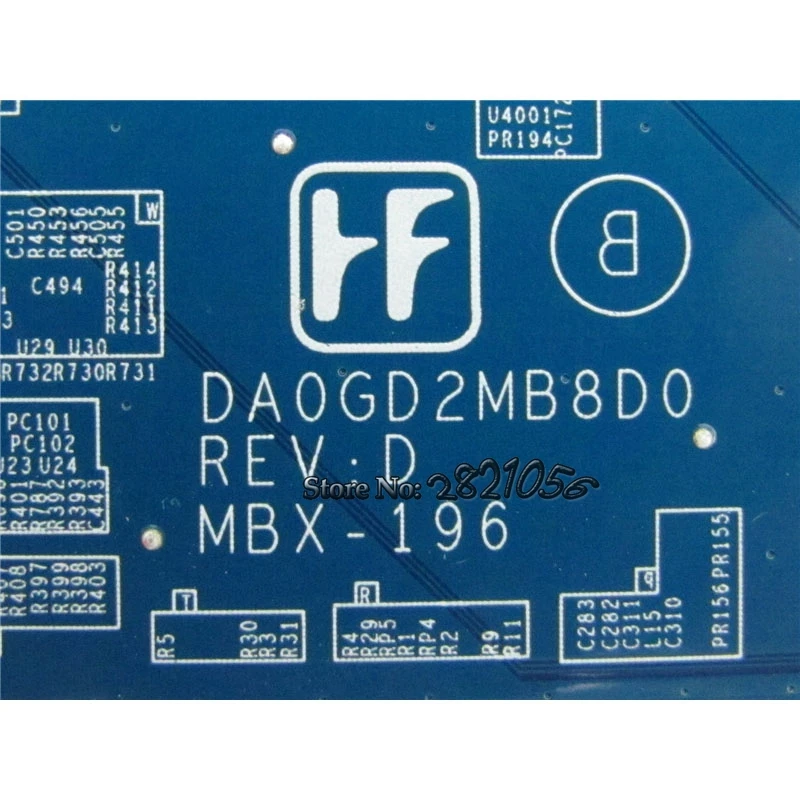 Nokotion DA0GD2MB8D0 для sony Vaio VGN-CS11S A1562029A MBX-196 REV. D Материнская плата ноутбука полный испытания