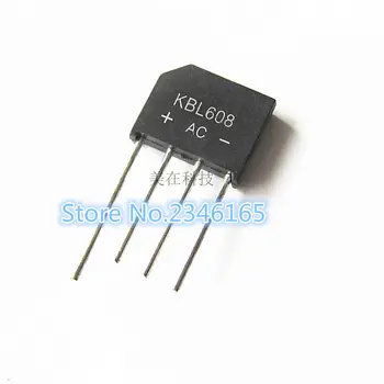 

5PCS KBL608 KBL 608 bridge pile 6A 800V flat bridge rectifier new and original IC