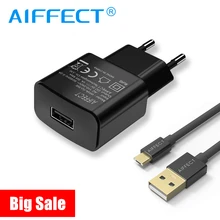 AIFFECT, зарядное устройство для мобильного телефона, 1А, 2А, USB, зарядное устройство для путешествий, портативный настенный адаптер, штепсельная вилка европейского стандарта, черный, белый цвет, для iPhone, SanSung, Xiaomi, huawei
