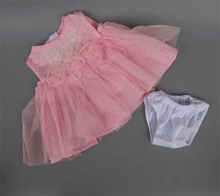 Одежда для куклы 43-45 см new born кукла аксессуары и американская кукла розовый платье для маленькой принцессы - Цвет: M--025