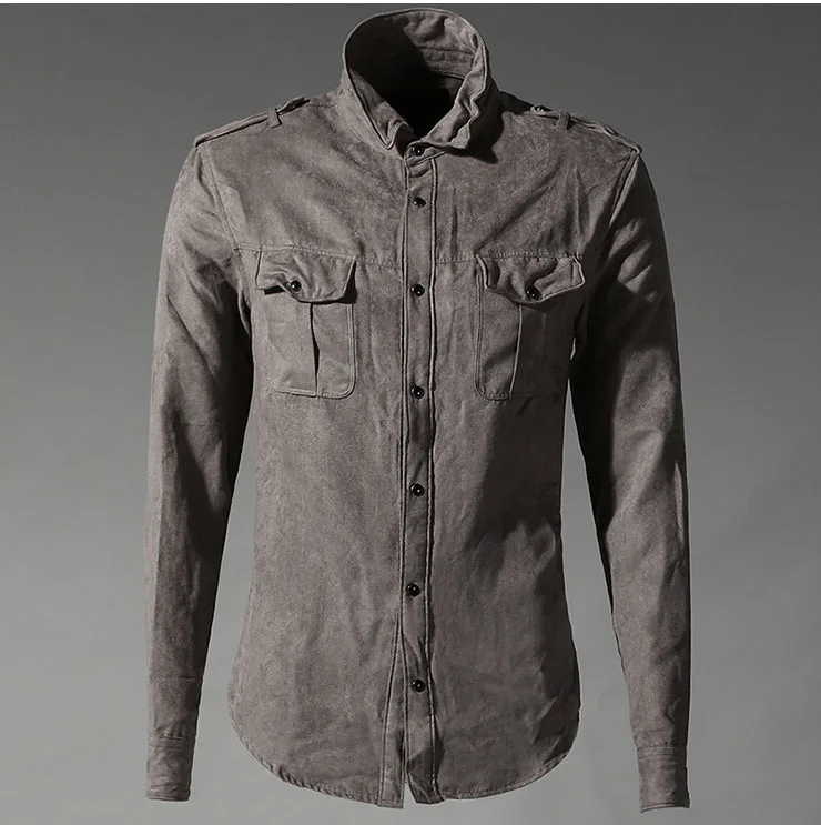  New Autumn spring Cotton Men Shirts Long Sleeve Military Shirt Casual Brand Camisa Masculina Army s