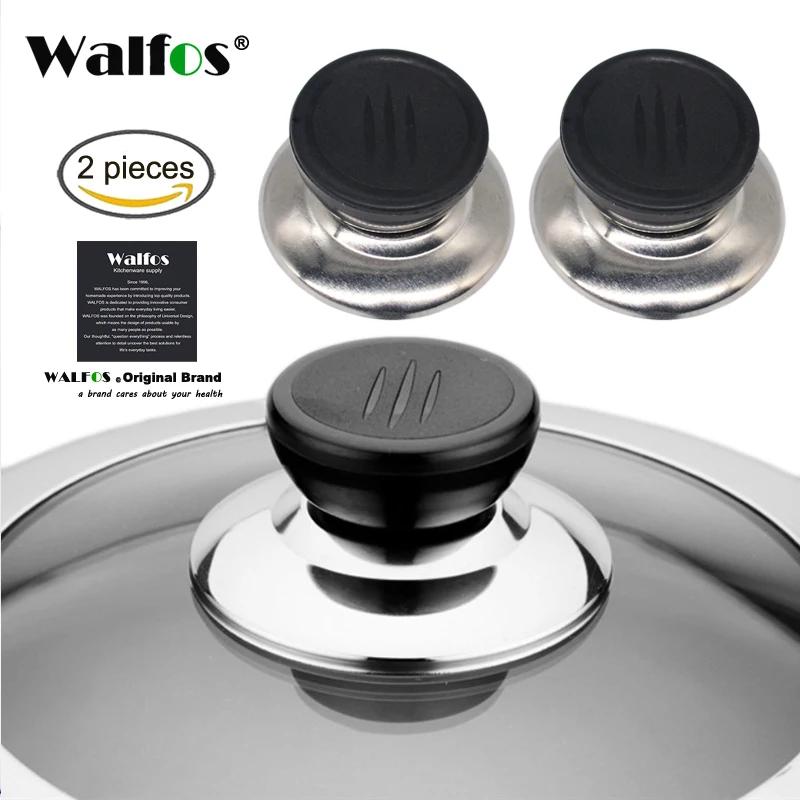 

WALFOS 2Pcs/Set Kitchen Cookware Pot Saucepan Kettle Lid Knobs Cover Handles