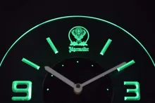 cnc0572 Jagermeister Illuminated 3D Neon LED Clock