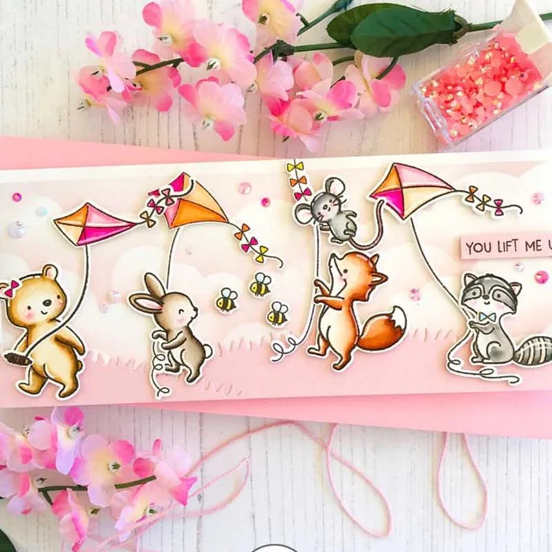 

2019 New Fly kite Metal Cutting Dies and stamps Talk box Stencils for DIY Scrapbook Photo Album Paper Card Decorative