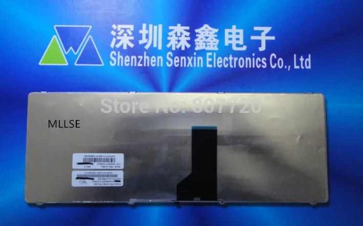 Фото Чешская клавиатура для ASUS UL30 U30 UL30A UL30V UL80 K42 серебряная рамка черные клавиши №2