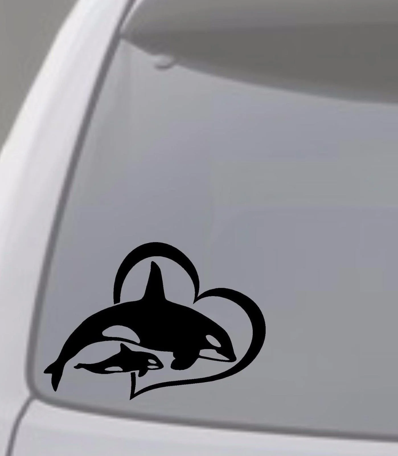 Car Styling For ORCA KILLER WHALE W/ BABY Vinyl Decal Sticker Car