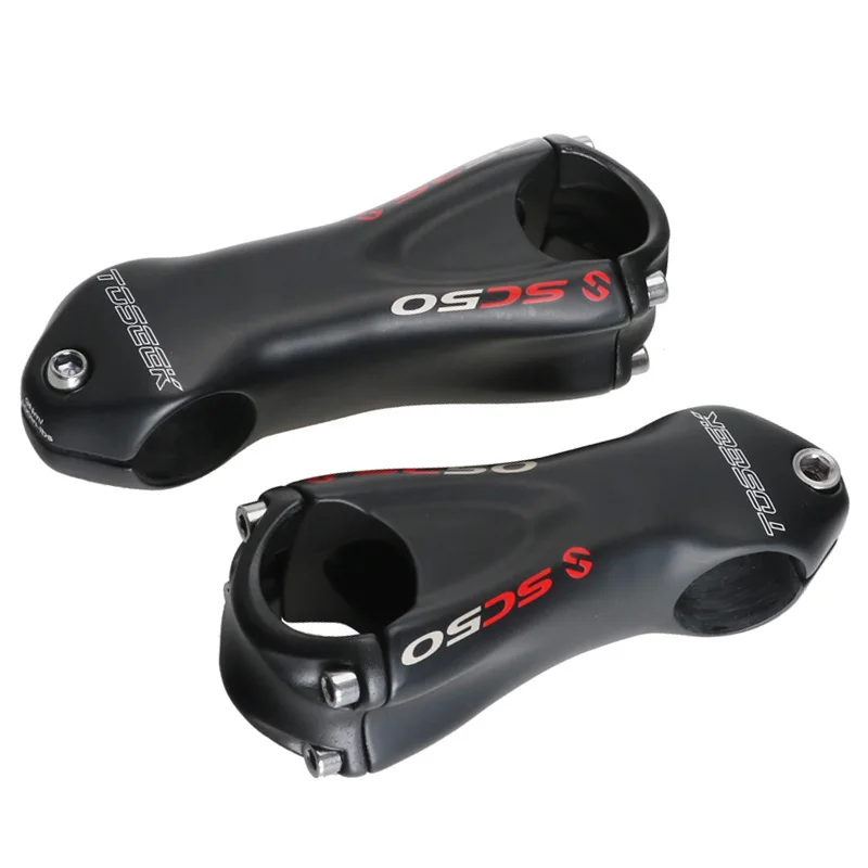 

TOSEEK UD Matte Full Carbon Fiber Bicycle Stem Road Montain Bike Stem MTB 10 Degree 31.8*80/90/100/110mm Riding Accessories