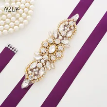 Хрустальные свадебные Ремни настоящие образцы ручной работы атласные стразы свадебные ленты пояса свадебные аксессуары Y172G