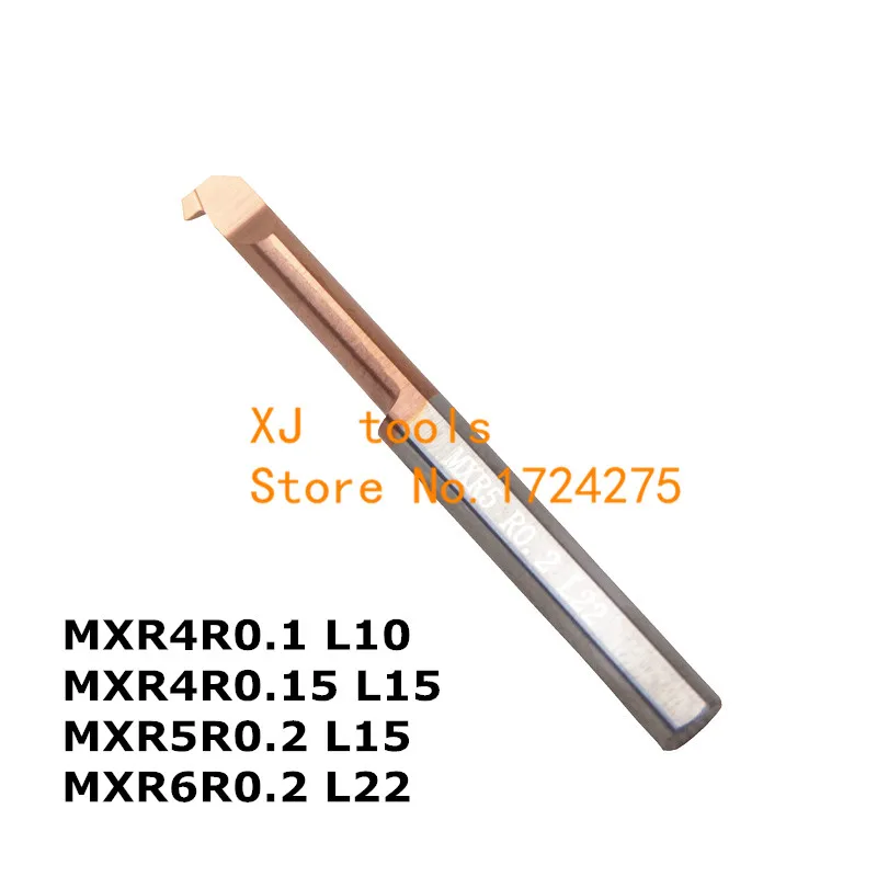 

MXR4R0.1 L10/MXR4R0.15 L15/MXR5R0.2 L15/MXR6R0.2 L22,back turning solid carbide tools small bores