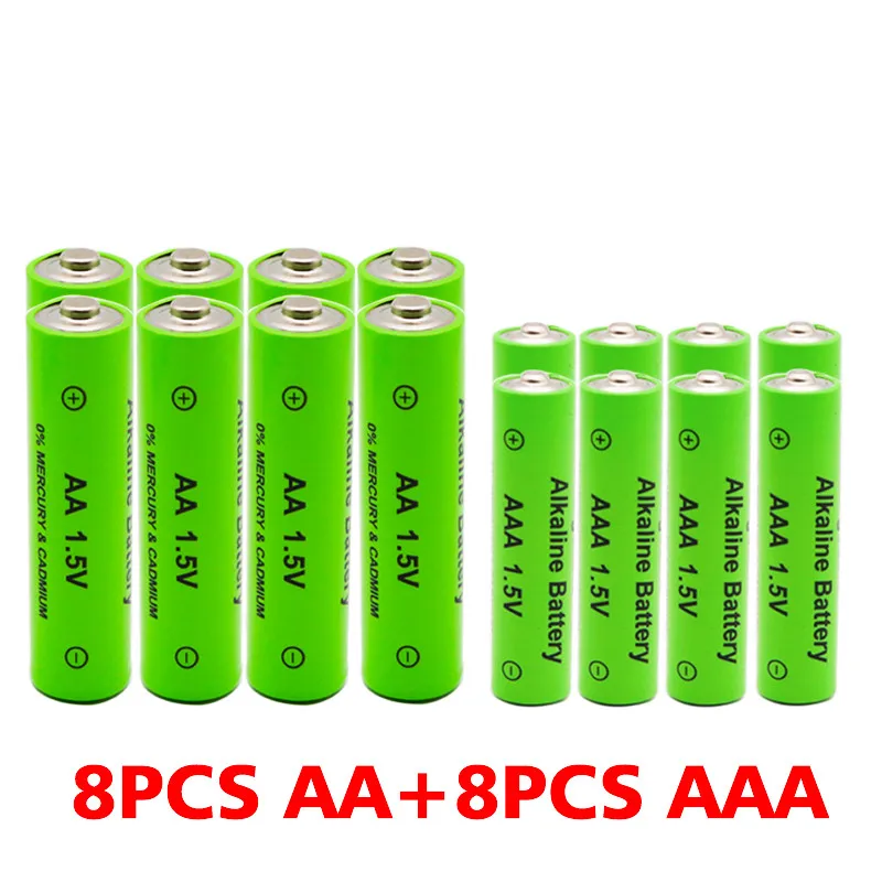 AA+ AAA, новинка, перезаряжаемая батарея AA 1,5 в, щелочная батарея AAA 2100-3000 ма/ч, фонарь, часы, mp3-плеер, сменная никель-металл-гидридная батарея