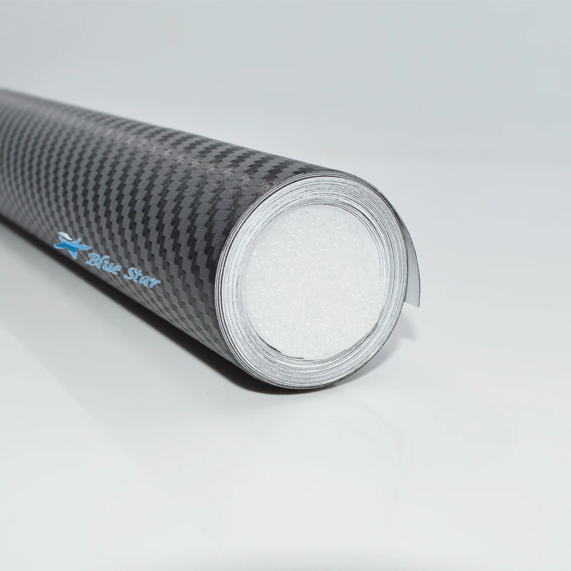 

Car Styling 50cmX500cm DIY Waterproof Car Stickers 3D Car Carbon Fiber Vinyl black/white Color Available Decorative Film Paper