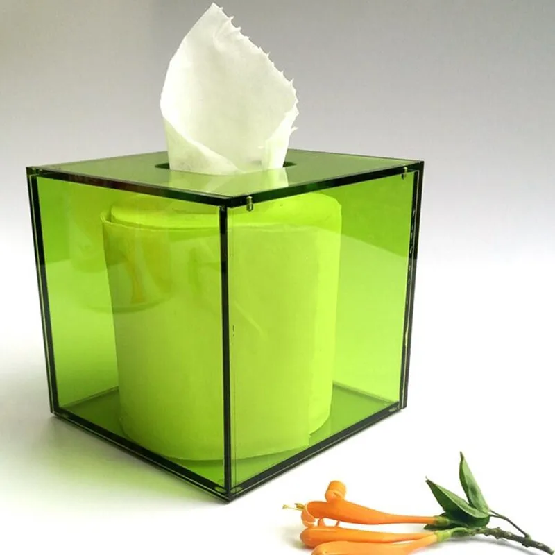 Acrylic Tissue Box tecidos porta guardanapo Waterproof  (7)