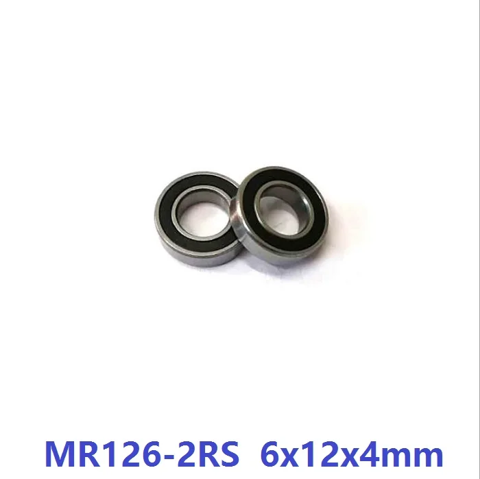 50 шт./100 шт./500 шт. MR126RS MR126-2RS MR126 RS 2RS 6x12x4 мм Резиновый Герметичный глубокий шаровой