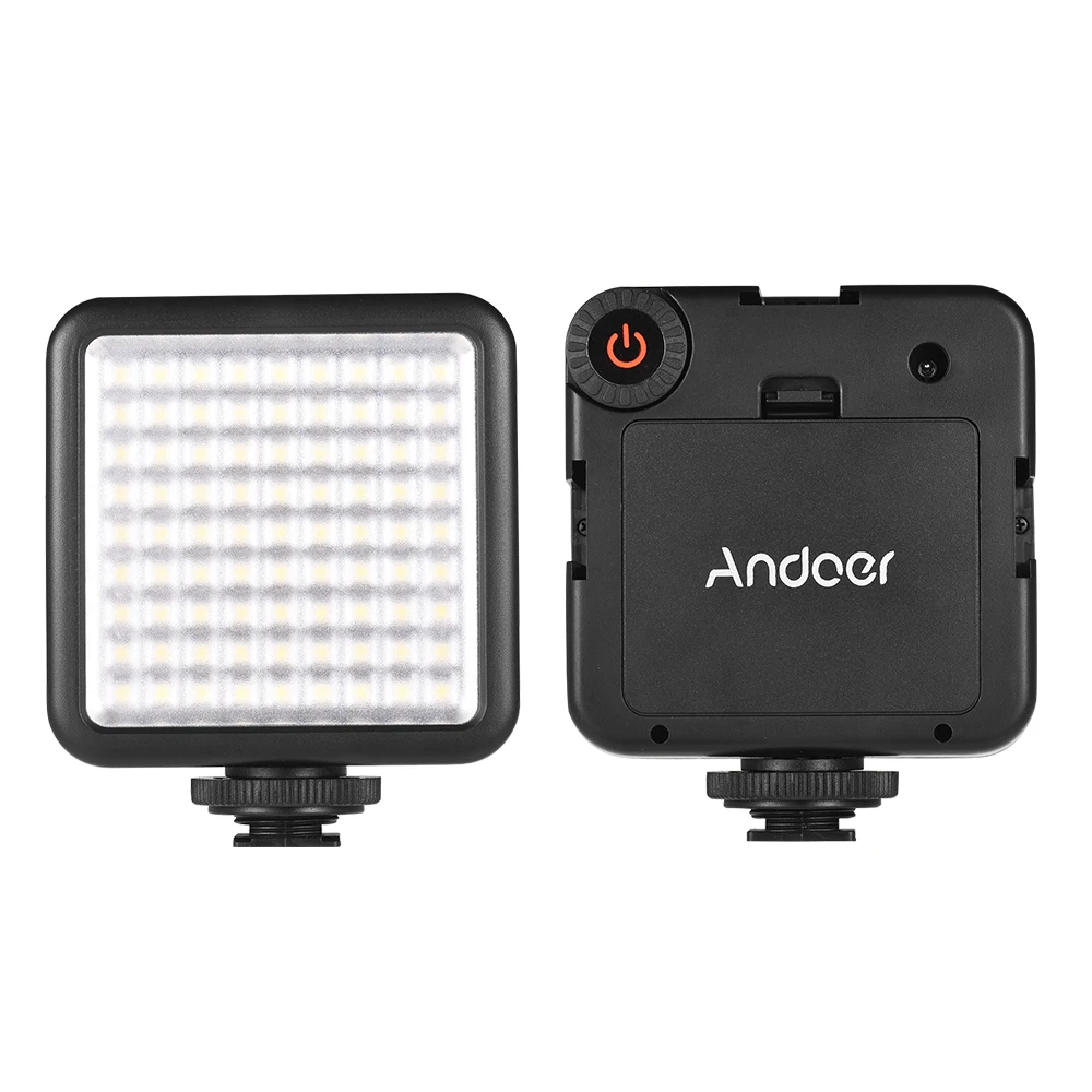 Andoer W81 6,5 W светодиоидная лампа с регулируемой яркостью 6000K мини кирпечей из глины Камера светодиодный светильник Панель для Zhiyun Smooth 4 шарнирный стабилизатор для камеры GoPro для цифровой зеркальной камеры Canon Nikon DSLR