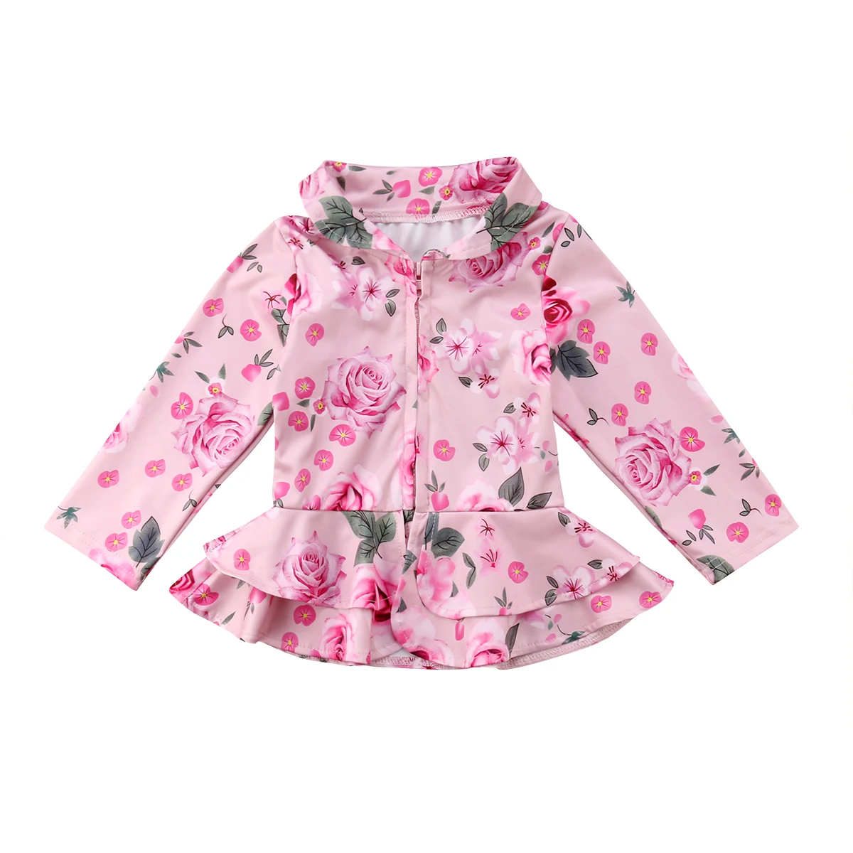 

Infant Newborn Girl Warm Winter Outerwear Floral Coat Cotton Jacket Kids Clothes