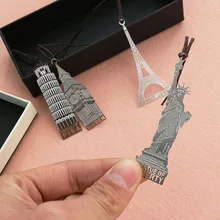 2 шт./партия, простые Стильные креативные европейские и американские памятники/винтажная архитектура/памятные металлические закладки