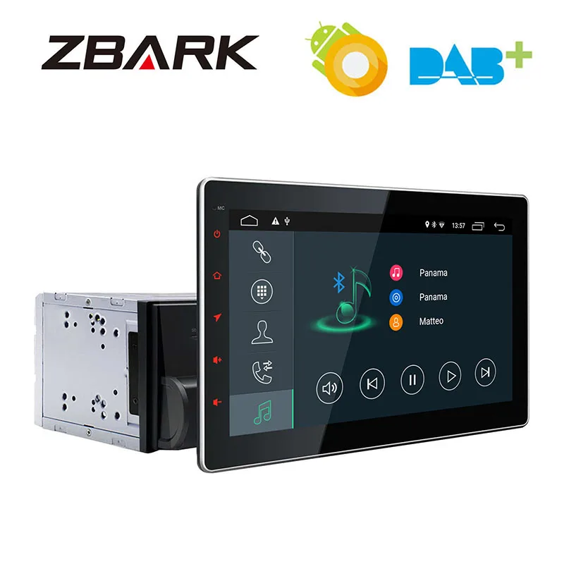 

10.1inch Universal Android 9.0 Car GPS Navigation FM Bluetooth Stereo Player Radio YHTY101A2