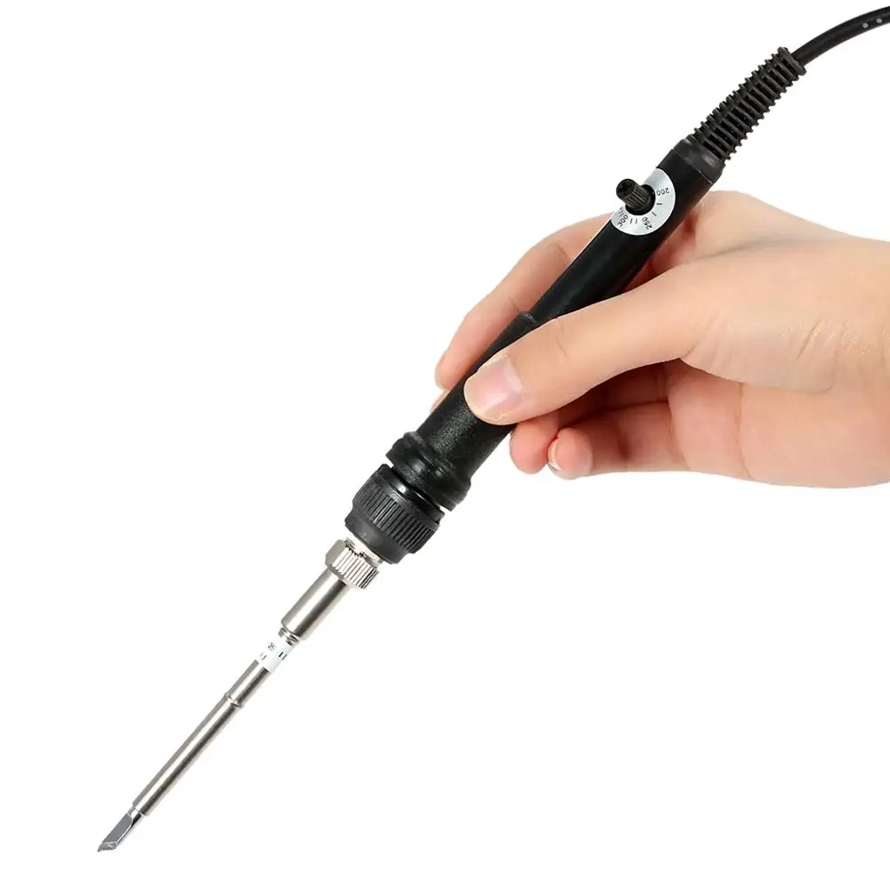 

T12 Electric Soldering Iron DC 12-24V 75W Mini Adjustable Temperature Welding Station Tool with T12-K Tip