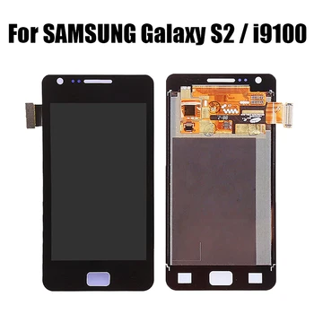 

AMOLED LCD For Samsung Galaxy SII S2 i9100 LCD Display Touch Screen Digitizer Assembly Replacement For s2 lcd screnn