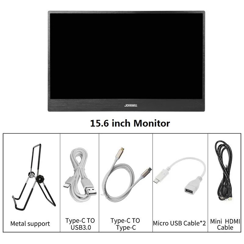 15," 13,3 дюймов портативный HD lcd Сенсорный игровой монитор 1080P Тип C 10,1 дюймов ips 2K монитор ПК USB C для Raspberry Pi PS4 Xbox