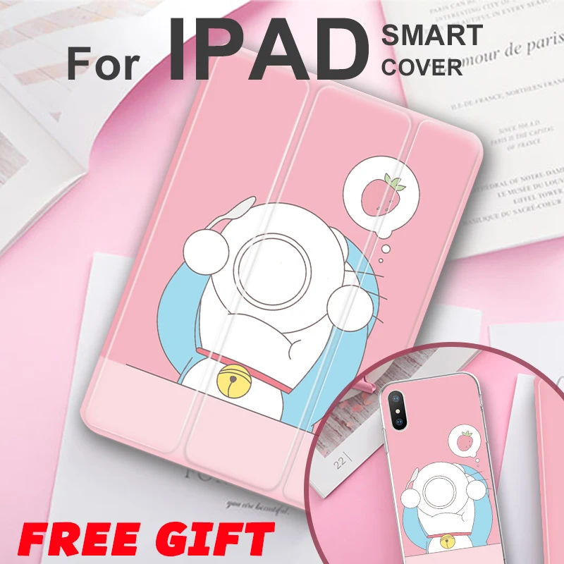 

Pink Japan Cat Magnet Flip Cover For iPad Pro 9.7 air 10.5 Air2 Mini 1 2 3 4 5 2019 Tablet Case cover for New iPad 9.7 2017 2018