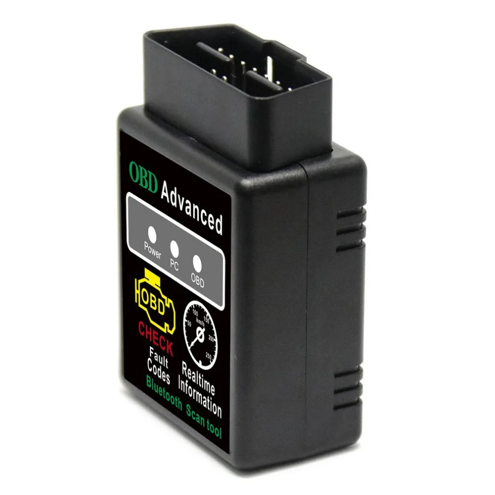 Мини ELM327 V1.5 Bluetooth HH OBD Расширенный OBDII OBD2 ELM 327 Автомобильный диагностический сканер, считыватель кодов, инструмент для сканирования, хит