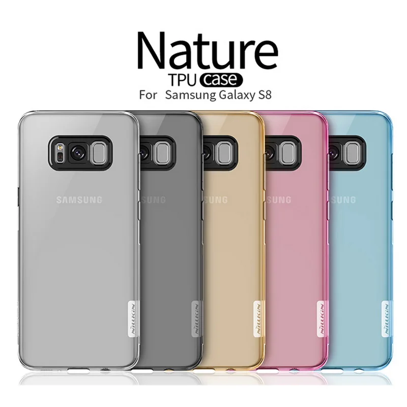 Силиконовый чехол Nillkin для Samsung Galaxy S8 Plus прозрачные мягкие чехлы из ТПУ задняя