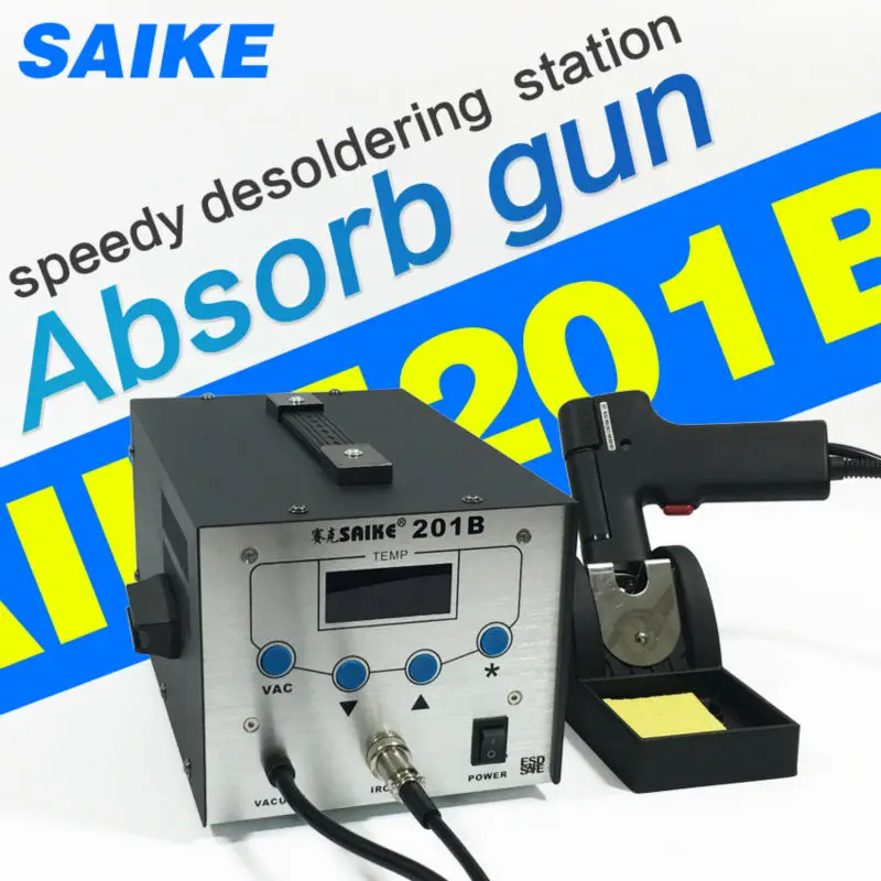 SAIKE 201B всасывающий оловянный пистолет станция для распайки Электрический