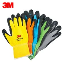 3 м рабочие перчатки комфорт износостойкая Нескользящая перчатки анти-безопасность работы перчатки бутадиен-нитрильный каучук перчатки Размеры S/M/L/XL KM002