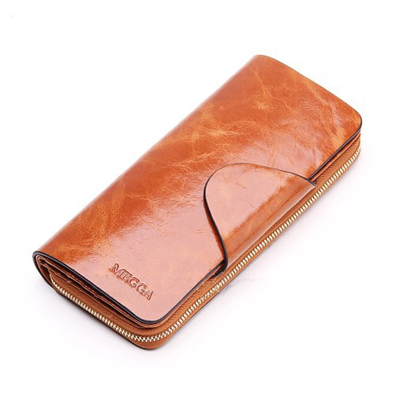 2016 Hot Sales First Layer Of Cowhide Female Wallets Zipper Genuine Leather Long Design Lovers Men/Women Wallets