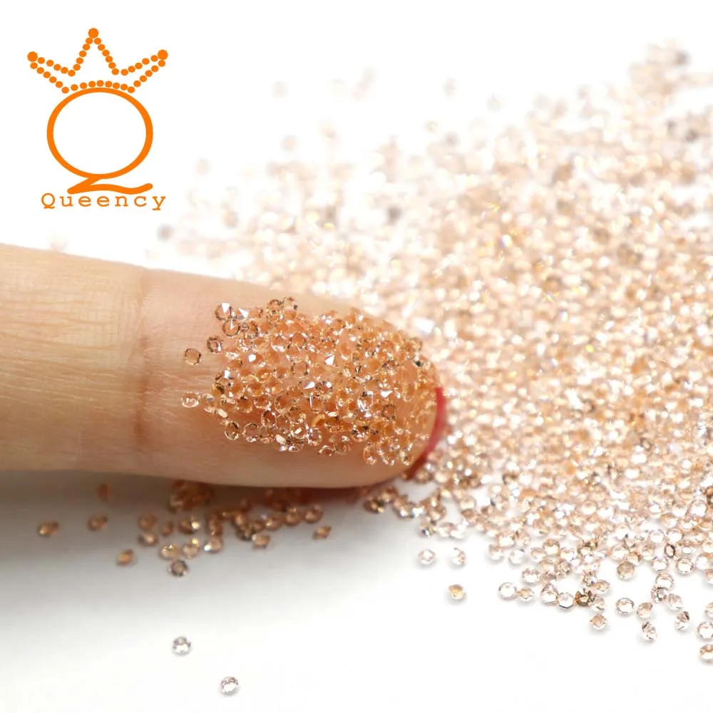 

1.1mm-1.8mm Mini Tiny Pixie Light Peach Color Glass Pointback Shinny Diamonds Epoxy Mold Makeing Jewelry Filling for DIY jewelry