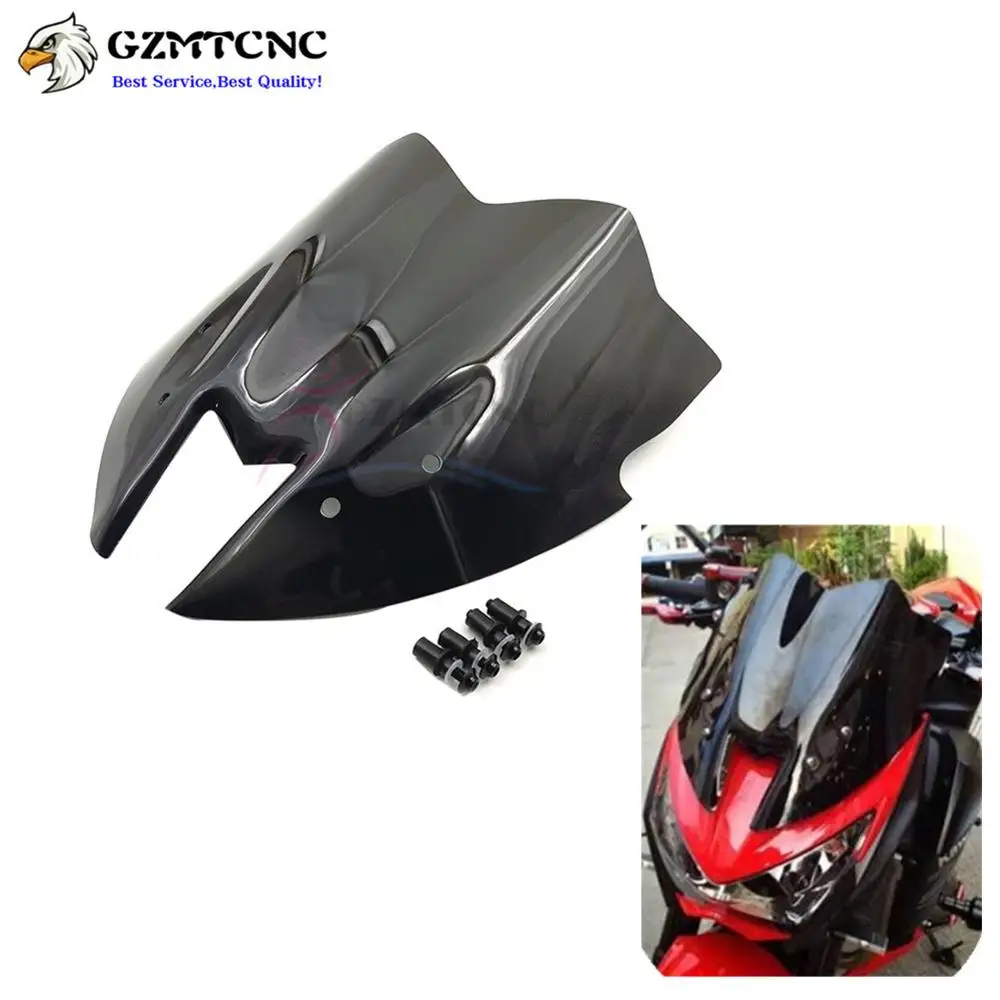 

Z800 Motorbike Windshield WindScreen Wind shield ABS Mounting Bolts For Kawasaki Z 800 2012 2013 2014 2015 2016 Double Bubble