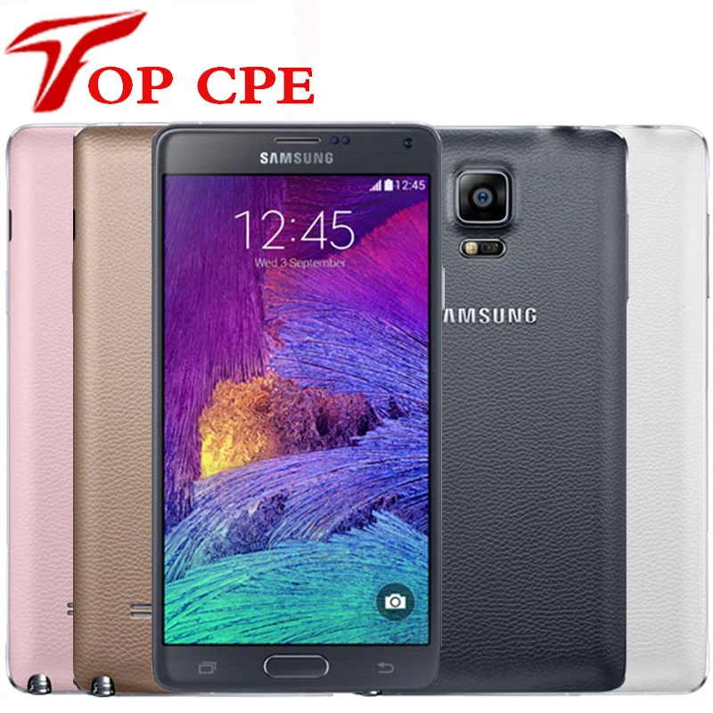 Note4 Original Unlocked Samsung Galaxy Note 4 N910A N910F N910P LTE Smartphone 5 7 inch 16MP