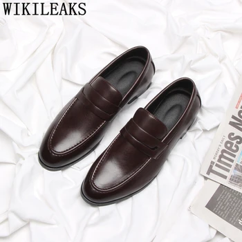 

Office Shoes Men Classic Formal Men Shoes Leather Loafers Men Business Shoes Sepatu Slip On Pria Chaussure Homme Erkek Ayakkabi