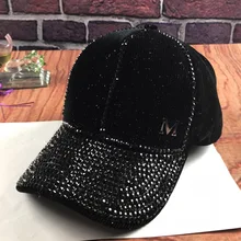 MAERSHEI винтажные Роскошные Стразы Женская Ковбойская бейсбольная кепка цветочный узор Gorras Женская Высококачественная стеклянная шапка с бриллиантом