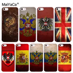 MaiYaCa Испания Флаг России Федерации Флаг стиль рисунка Дизайн чехол для телефона для Apple iPhone 8 7 6 6 S Plus X 5 5S SE 5C 4 4S крышка