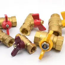 1PSC 1/" 3/8" 1/" DN8 DN10 DN15 бабочка поворотный кран мужского и женского пола газовый клапан