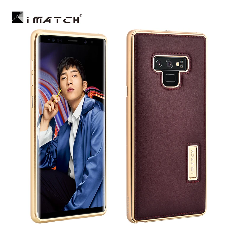 Металлический Чехол iMatch для Samsung Galaxy Note 9 / 8 чехол из натуральной кожи полностью