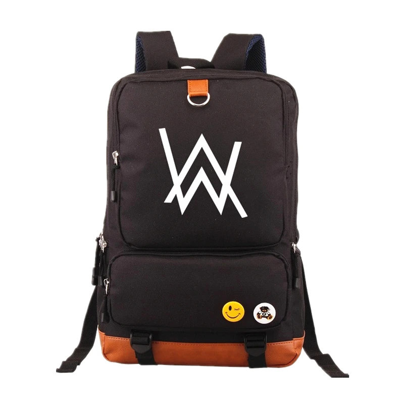 

2019 Fashion Alan Walker Backpacks Knapsack Mochila Teenagers Men Women's Student School Bags Travel Laptop bag