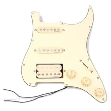 Prewired 3-ply Pickguard scrachplate SSH 2-одиночная катушка и 1 двойная катушка звукоснимателя с магнитами для Fender ST гитара Stratocaster