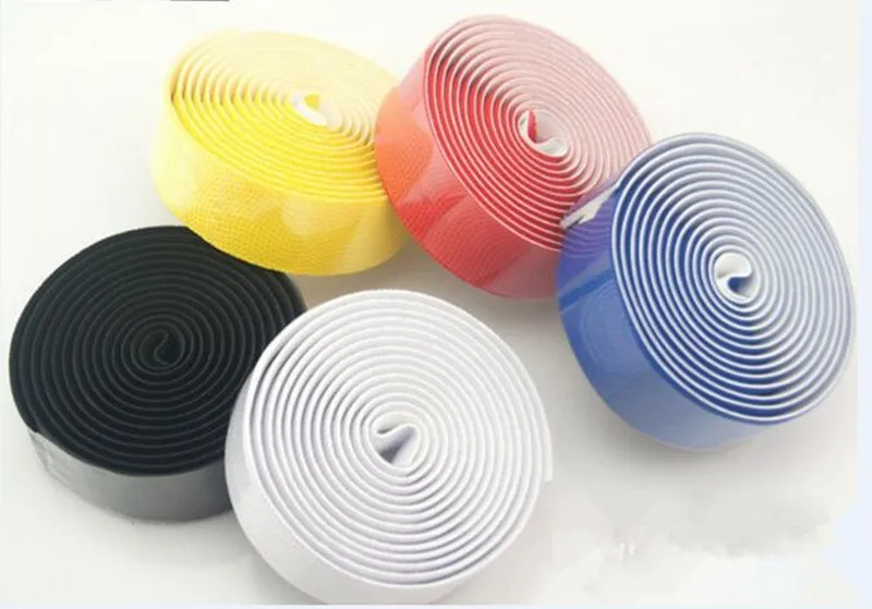 buy Bike Handlebar Tape + 2 Bar Plug Waterproof Rubber Foam Bicycle Handle Bar Tape Wrap 5 Colors