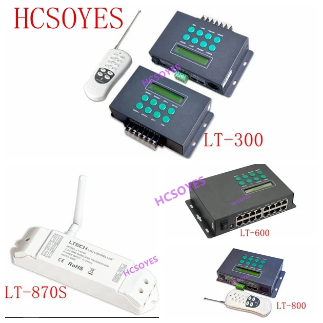 

LTECH LT-300/LT-600/LT-800/LT-870S 2.4G wireless DMX512 transceiver RGB DMX Controller Programmable LED light control system