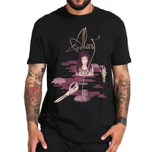 Европейский размер, хлопок, футболка, Alcest Album Kodama, романтическая черная металлическая лента, принт логотипа, топы, Homme, Мягкая Повседневная футболка