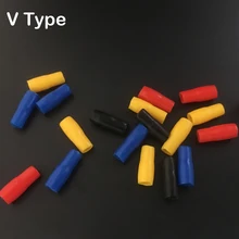 V22-25, V35-38, V50-60, желтый, красный, синий, зеленый, черный, белый, ПВХ Виниловый, с изолированным мягким проводом, кабельный терминал, втулка, заглушка